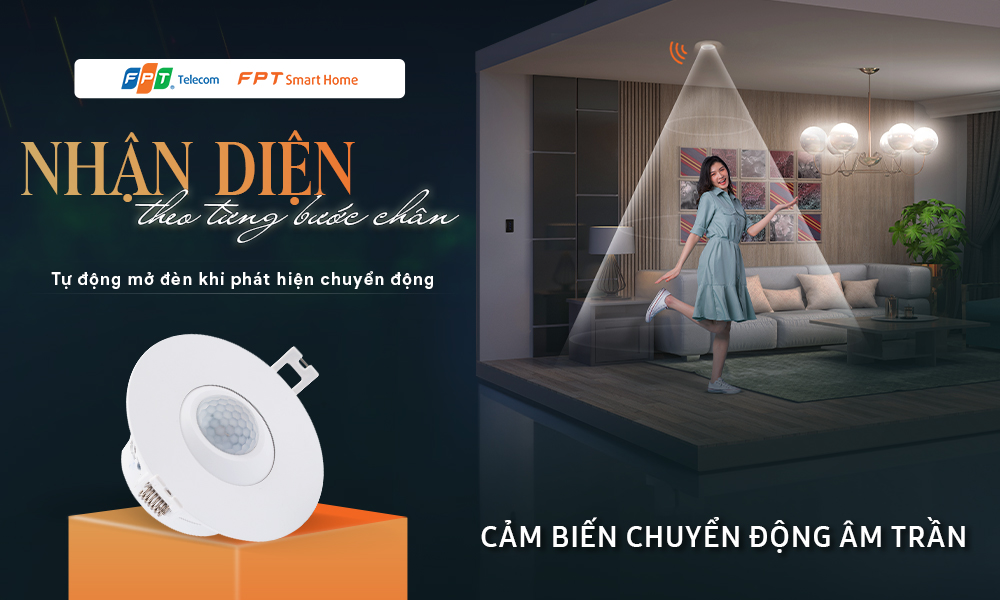 Cảm biến chuyển động âm trần giúp là tiện nghi và còn nhiều hơn thế nữa